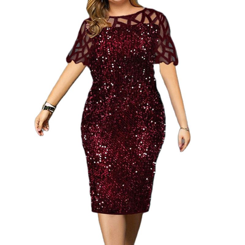Summer Clothing For 70 Year Old Woman - 2022, женские блестящие вечерние платья размера