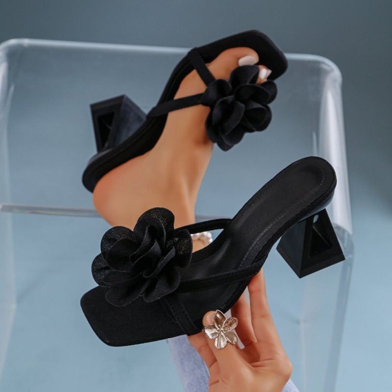 Summer Clothing Offers - Женские босоножки с 3D цветочным декором,