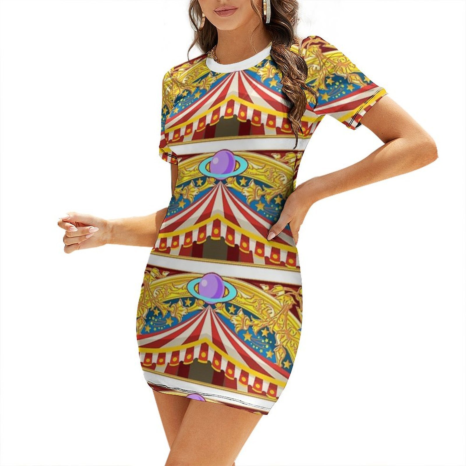 Summer Clothing Banner - Карнавальное платье с короткими рукавами в