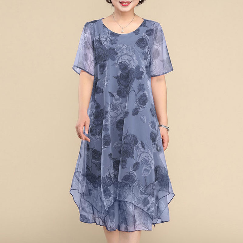Новинка, платья с круглым выре – обзор и цена Summer Clothing For 70 Year Old Woman