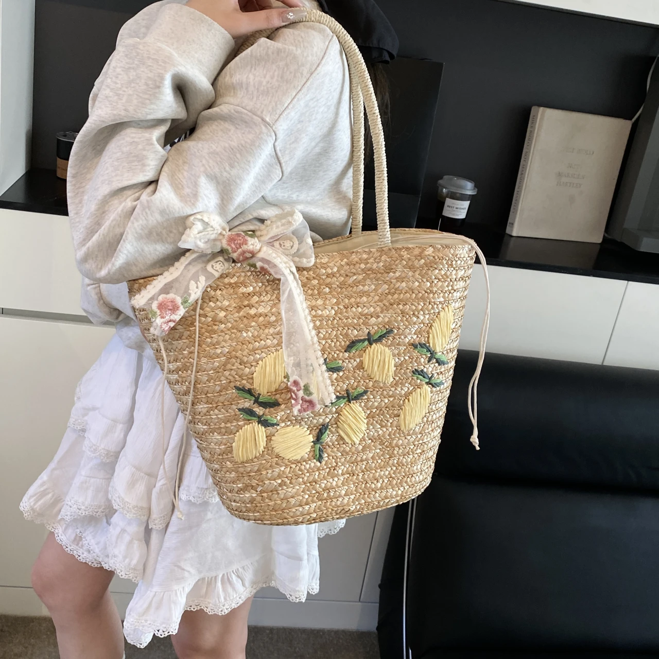 Пляжная сумка через плечо боль – обзор и цена Beach Bag Straw