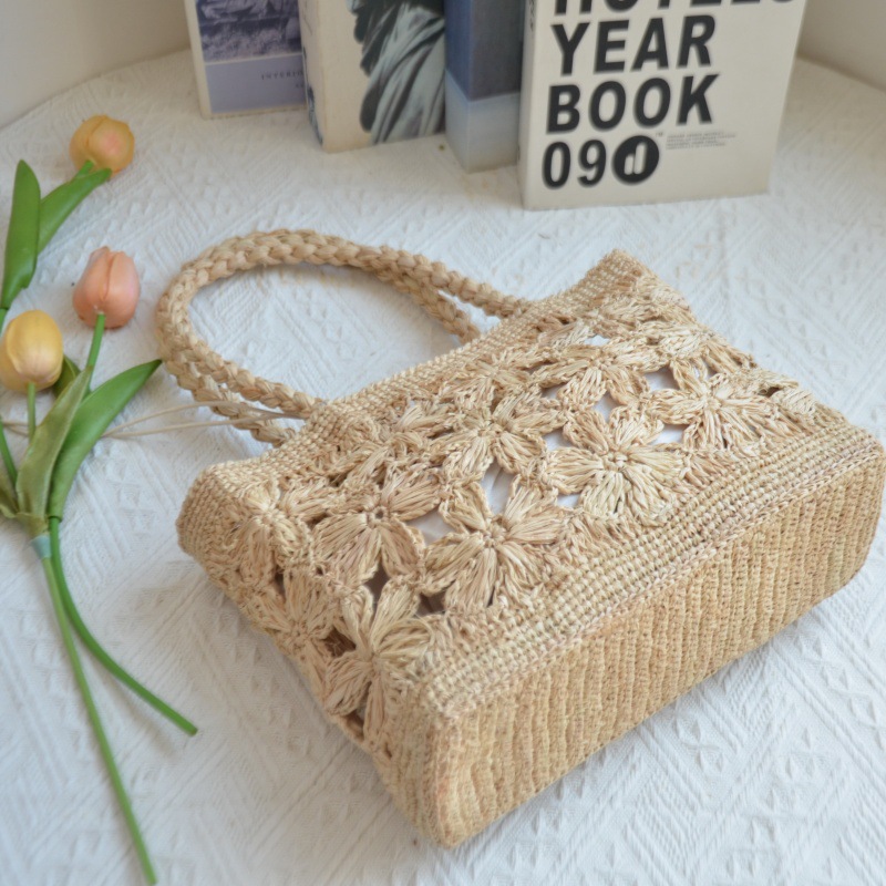 Богемная соломенная сумка с цв – обзор и цена Beach Bag Straw