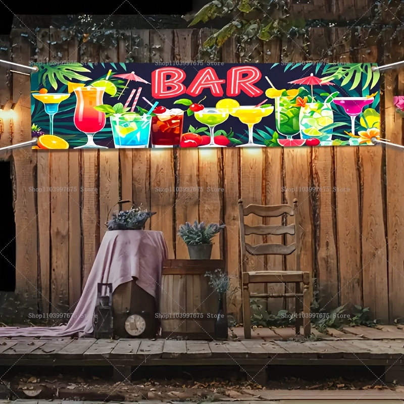 Гавайский приморский бар, вече – обзор и цена Summer Clothing Banner